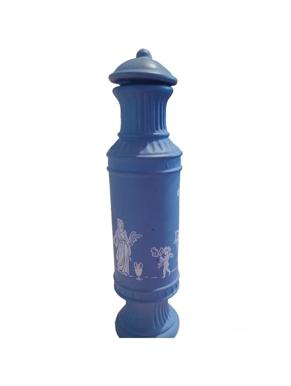 Avon Avonshire Blue Canister Empty Field Flowers Cologne Bottle